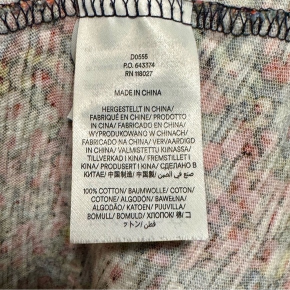 Boden Puff Short Sleeve V-Neckline Floral Lightweight Mini Cotton Dress - Picture 13 of 14